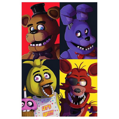 Five Nights At Freddys Fleece Freddy Fazbear Blanket Multicoloured (150Cm X 100Cm) from B&Q