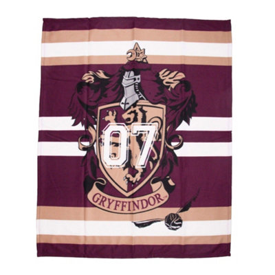 Harry Potter Unisex Scarlet Fleece Gryffindor Blanket In - Image 6