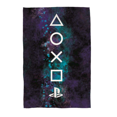 Playstation Fleece Nebula Blanket Multicoloured (150Cm X 100Cm) from B&Q