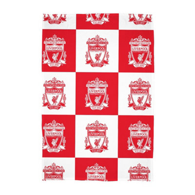 Liverpool Fc Fleece Checkerboard Blanket - Image 4