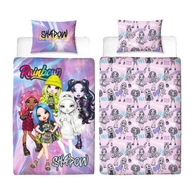  - Rainbow High Shadow High Dolls Reversible Duvet Set Pink/multicoloured (Single)
