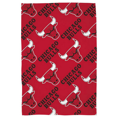 Chicago Bulls Nba Fleece Blanket Red (150Cm X 100Cm) from B&Q