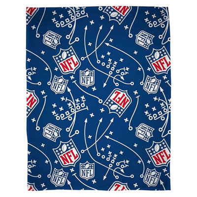 Nfl Unisex Bright Blue Fleece Crest Blanket In | : Crib - Image 3