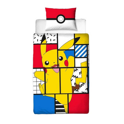 Pokemon Super Memphis Reversible Duvet Set - Multicoloured - Image 3
