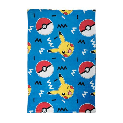Pokemon Memphis Fleece Blanket Multicoloured (150Cm X 100Cm) from B&Q