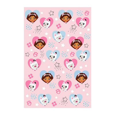 Gabbys Dollhouse Fleece Gabby & Pandy Paws Blanket Pink/blue (150Cm X 100Cm) from B&Q