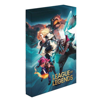 League Of Legends Fight For Glory Light Up Framed Canvas Print Multicoloured (40Cm X 30Cm) from B&Q