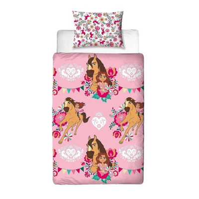  - Spirit Fiesta Reversible Duvet Set Pink/multicoloured (Single)