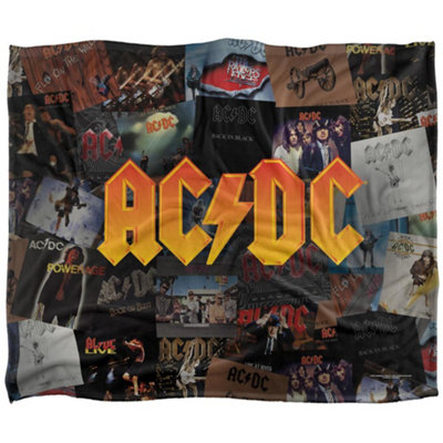 Acdc Silky Albums Supersoft Blanket Multicoloured (152Cm X 127Cm) from B&Q
