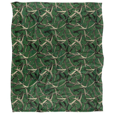 Jq Licensing Silky Deer Antler Hunting Supersoft Blanket Multicoloured (One Size) from B&Q