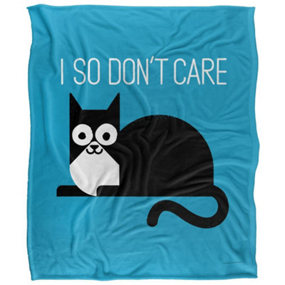 David Olenick Fur Real Silky Supersoft Blanket Black/blue/white (60In X 50In)