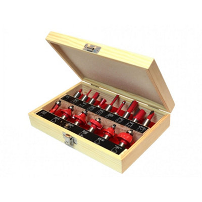 Faithfull 1/2In Tct Router Bit Set15 Piece Multi Colour (One Size) from B&Q