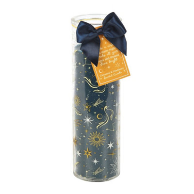 Something Different Starry Night Cinnamon & Blackberry Tube Candle Black (One Size) from B&Q
