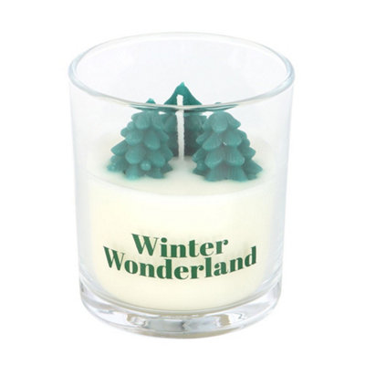 Something Different Winter Wonderland Christmas Tree Candles White/green (One Size) from B&Q