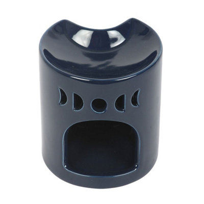 B&Q Blue Something Different Crescent Moon Oil Burner (One ) 9.3Cm