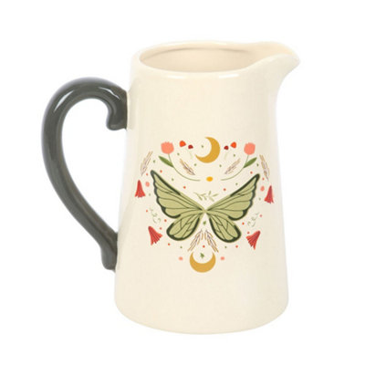 Something Different Ceramic Fairy Wing 1200Ml Flower Jug - White - Image 3