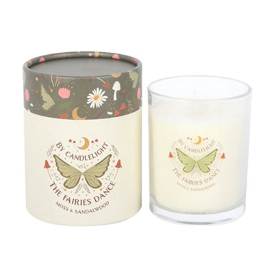 Something Different Unisex White Moss & Sandalwood Fairy Wing Scented Candle In - Image 3