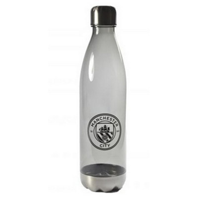 Manchester City Fc Unisex Grey Clear 1L Water Bottle In - Image 2