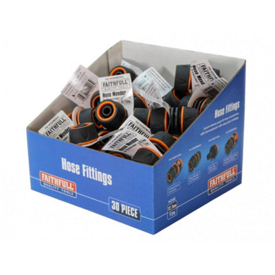 B&Q -  Plastic Hose Mender Multi Colour (Box Of 30)