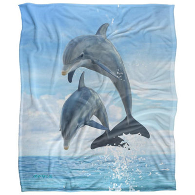 Royce Mcclure Silky Dolphin Jumpers Supersoft Blanket Multicoloured (152Cm X 127Cm) from B&Q