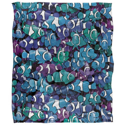 - Royce Mcclure Grape Clown Fish Silky Supersoft Blanket Multicoloured (152Cm X 127Cm)