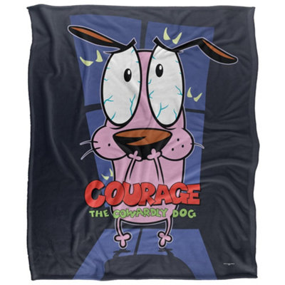 Courage The Cowardly Dog Silky Window Supersoft Blanket Multicoloured (152Cm X 127Cm) from B&Q