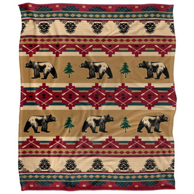 Jq Licensing Silky Bear Supersoft Blanket Multicoloured/multicoloured (One SizeOne Size) from B&Q