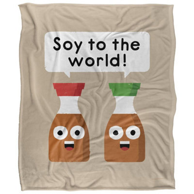 David Olenick Do-Re-Mi-Fa Sodium Silky Supersoft Blanket Multicoloured (One Size) from B&Q