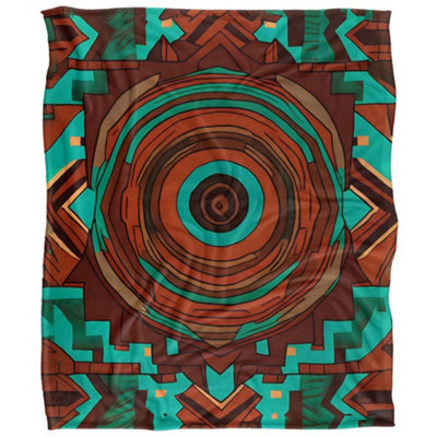 Jq Licensing James Piazza 2 Silky Aztec Supersoft Blanket Multicoloured (One Size) from B&Q