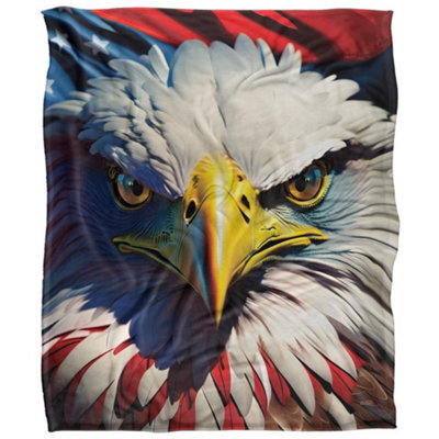 Jq Licensing James Piazza Silky Eagle Supersoft Blanket Multicoloured (One Size) from B&Q