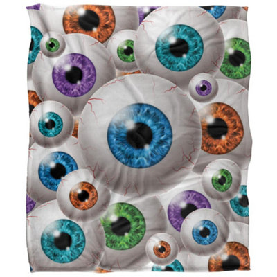 Jq Licensing James Piazza Silky Eyeball Supersoft Blanket Multicoloured (One Size) from B&Q