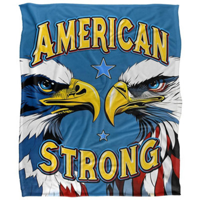 Jq Licensing James Piazza Silky Bald Eagles Supersoft Blanket Multicoloured (One Size) from B&Q