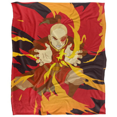 Avatar: The Last Airbender Silky Zuko Supersoft Blanket Multicoloured (One Size) from B&Q