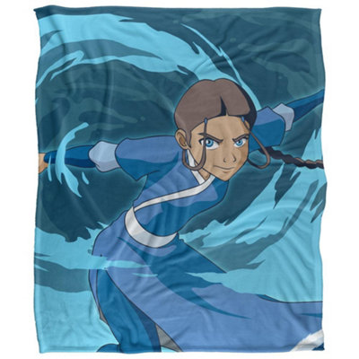 Avatar: The Last Airbender Silky Katara Supersoft Blanket Multicoloured (One Size) from B&Q