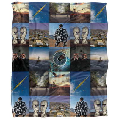  - Pink Floyd Later Years Silky Patterned Supersoft Blanket Multicoloured (One Size)