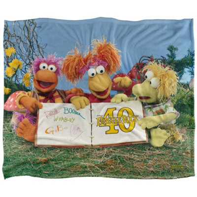 Jim Henson 40Th Book Silky Touch Silky Supersoft Blanket Multicoloured (One Size) from B&Q