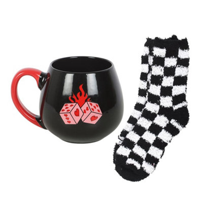 Something Different Unisex Multicolor Dice Mug & Sock Set - Image 3