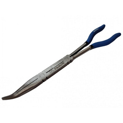 Faithfull Long Reach Bent Nose Pliers 335mm (13In) Multi Colour (One Size) from B&Q