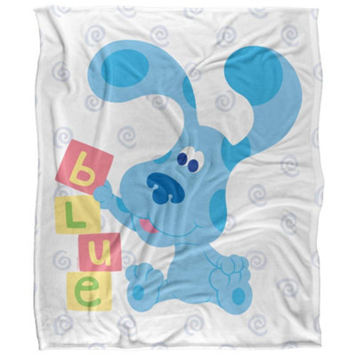 Blues Clues Silky Blocks Supersoft Blanket Multicoloured (One Size) from B&Q