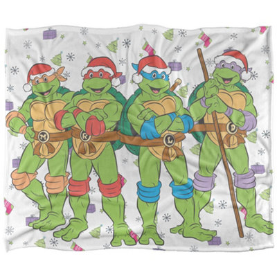 Tmnt Silky Heroes Holiday Supersoft Blanket Multicoloured (152Cm X 127Cm) from B&Q