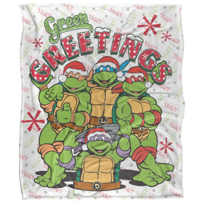 Tmnt Greetings Silky Supersoft Blanket Multicoloured (152Cm X 127Cm) from B&Q