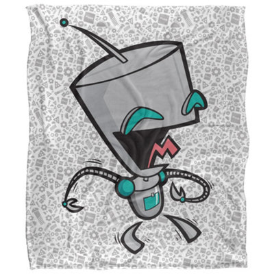 Invader Zim Silky Laughing Gir Supersoft Blanket Multicoloured (One Size) from B&Q