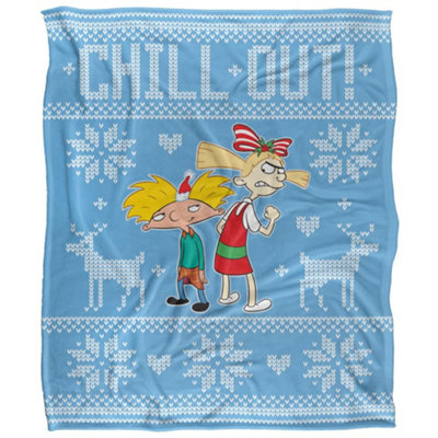 Ren & Stimpy Chill Out Silky Supersoft Blanket Multicoloured (One Size) from B&Q