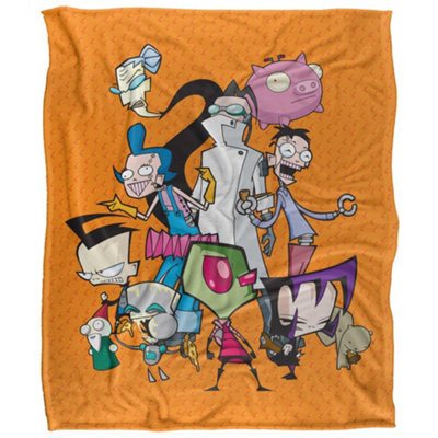 Invader Zim Silky Group Supersoft Blanket Multicoloured (One Size) from B&Q