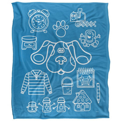 Blues Clues Silky Collage Supersoft Blanket Multicoloured (One Size) from B&Q