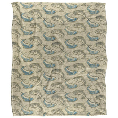 Jq Licensing Jl-Jp Silky Ying Yang Supersoft Blanket Multicoloured (One Size) from B&Q
