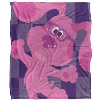 Blues Clues Silky Magenta Supersoft Blanket Multicoloured (One Size) from B&Q