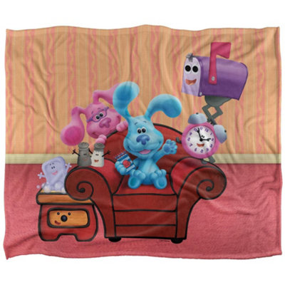 Blues Clues Silky Group Supersoft Blanket Multicoloured (One Size) from B&Q