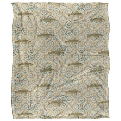 Jq Licensing Jl-Jp-Jq Silky Comp Fishing Supersoft Blanket Multicoloured (One Size) from B&Q