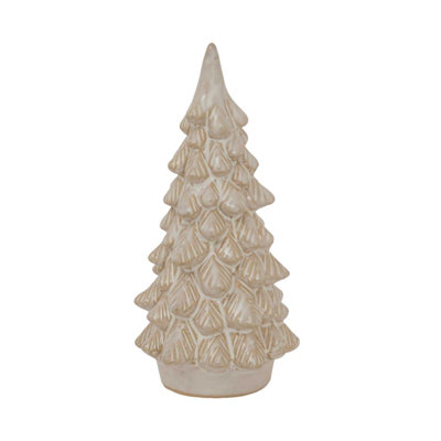 Hill Interiors Ceramic Snowy Tree Christmas Decoration White (27Cm X 12Cm X 12Cm) from B&Q